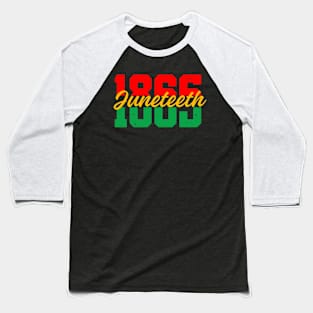 Juneteenth 2024 Celebrate Black Freedom 1865 History Month Baseball T-Shirt